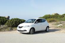 Lancia Ypsilon nella stupenda Baia Santa Reparata, Santa Teresa Gallura